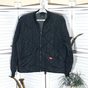 Dickies Black Quilted Puffer Jacket XL